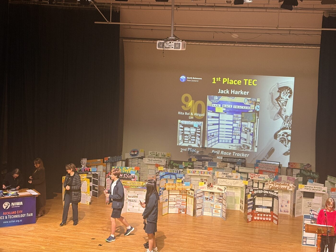 The Sail Race Tracker exhibit at MOTAT