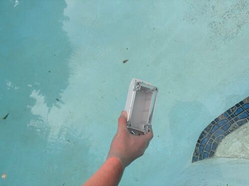 Pool testing waterproofing