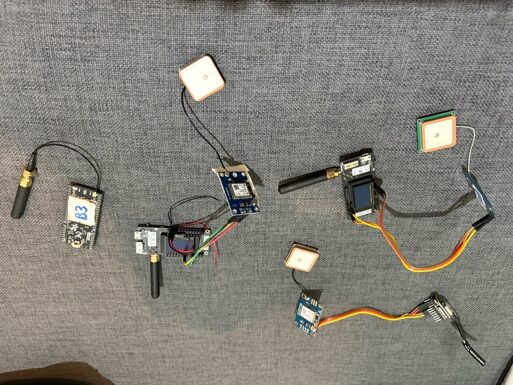 Assembled wired trackers